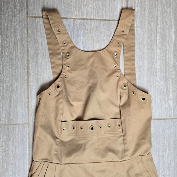 JEAN PAUL GAUTIER Femme Dress 10 Grommets Trim Beige Taupe - Picture 2 of 13